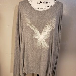 American Eagle Graphic Long Sleeve Top